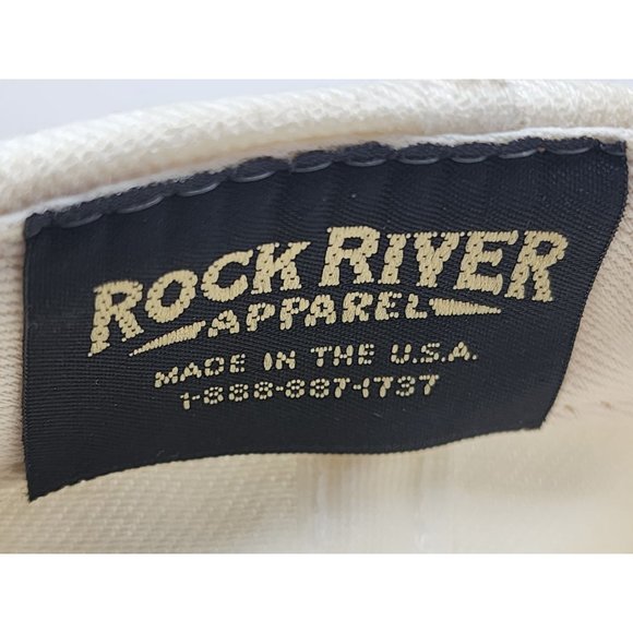 John Deere Roc River Apparel Made In The USA Snapback Cap Rubber Tractor Emblem - Picture 7 of 7